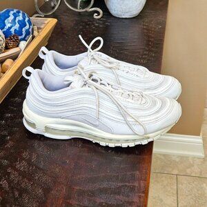 Nike Women's Air Max 97 Shoes, Triple White, Sz 10